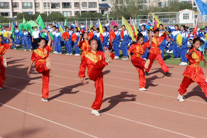 临泽县第四中学举办奔跑吧61少年第七届秋季田径运动